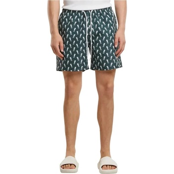 Urban Classics Бански гащета Urban classics Pattern swimming shorts - Green (Bright Green Seahorse)