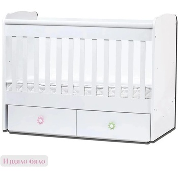 Дейзи Нов Бебешка кошара Тони 60/120 неподвижна решетка бяло