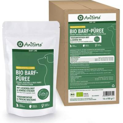 AniForte Bio BARF pyré Batáty a hrušky 14 x 150 g