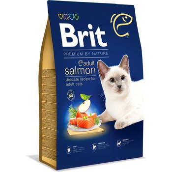 Brit Premium By Nature за възрастни котки със сьомга 8 кг