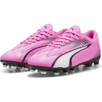 PUMA Детски футболни бутонки Puma Ultra Play Children Firm Ground Football Boots - Pink/White/Blk