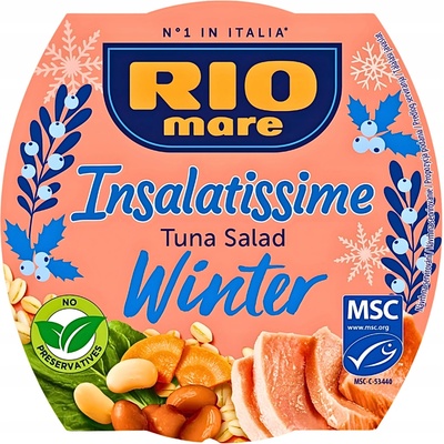 Rio Mare Insalatissime Winter zeleniny, tuniaka, jačmenný krup a strukovín 160g