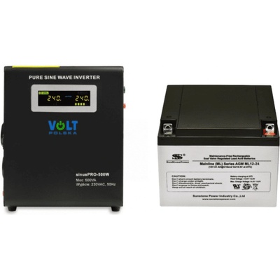VSelektro záložní zdroj 300W sinusPRO-500W + AKU 24Ah