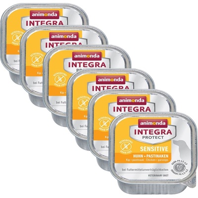 Animonda INTEGRA Protect кучета Sensitive Пиле + пащърнак 6 x 150 г