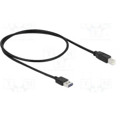 Delock 83684 USB 2.0 USB A zástrčka dvoustranná USB B vidlice 0,5m