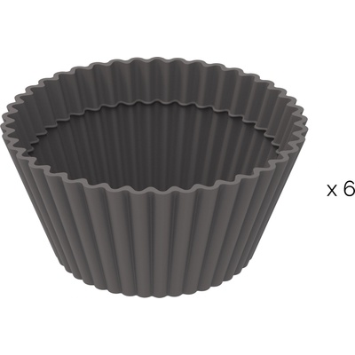 Silikomart Silfry силиконови формички за мъфини, сиви, 6 бр (25.420.55.0065)