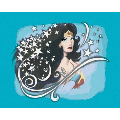Zuty Hvězdná wonder woman 40 x 50 cm vypnuté plátno na rám 8596530192299