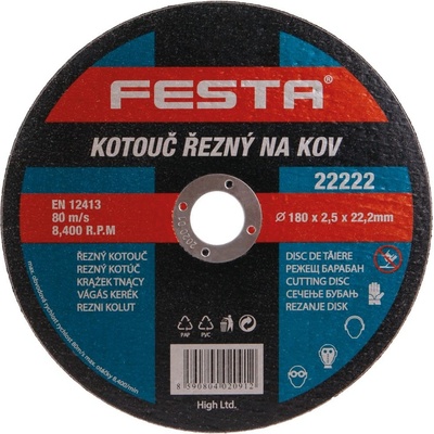 Festa Kotouč řezný 180 x 2.5 x 22,2 mm 122222