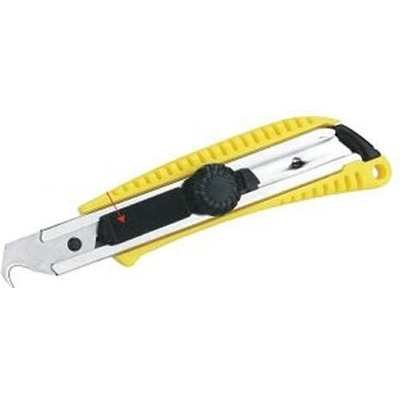 Strendpro Odlamovací nôž 18mm s háčikom žltý 222321 UK225