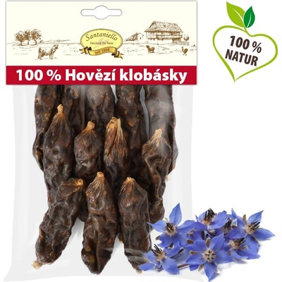 Santaniello pamlsky Hovězí klobásky pro psy 100 g