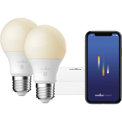 Nordlux Smart 2xE27 7W 2200-6500K LED + EU bluetooth brána bílá 2070062701