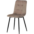 Autronic CT-281 CRM4 krémová sametová látka nohy černý kov