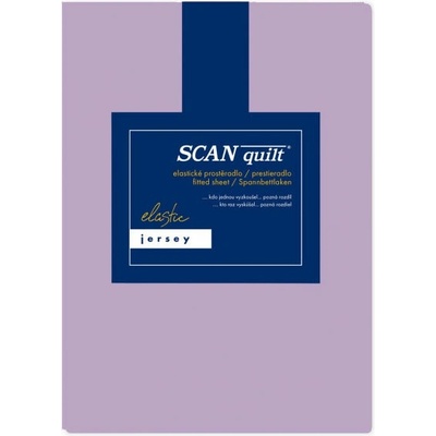 Scanquilt Prestieradlo jersey elastic fialové 180x200