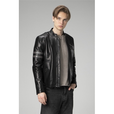 Jacket Club Мъжко яке от естествена кожа e2202 - Черно #358133 (358133_Черно)