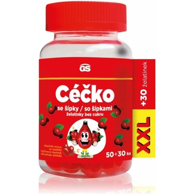 GS Céčko so šípkami žuvacie tablety s vitamínom C 80 ks
