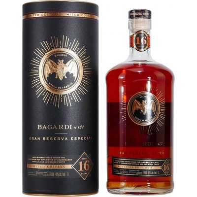 Bacardi Gran Reserva Especial 16y 45% 1 l (Tuba)
