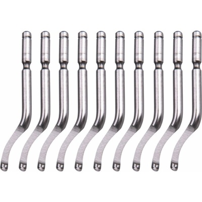 EXTOL PREMIUM čepele k odhrotovaču 8803680 10ks, HSS M35 (5 % Co), 8803682