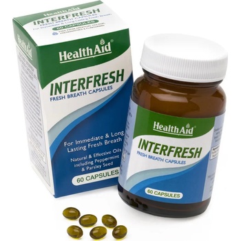 HEALTHAID Хранителна добавка за свеж дъх, Health Aid Interfresh 60 Caps Fresh Breath