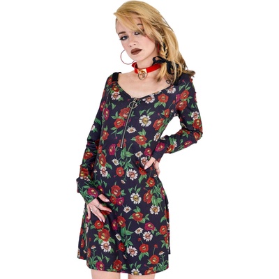 JAWBREAKER Рокля дамска JAWBREAKER - Skull Flower - Black - DRA 10233