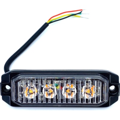 KAMAR LED výstražné svetlo 4xLED, 12W, 4 módy, 12/24V [L1892]