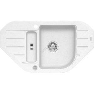 Alveus 1100889 - Кухненска мивка NIAGARA 90x50 см гранит/бял (AV0039) Мивка за вграждане
