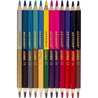 Astra Astrino Jumbo 12 ks/24 farieb + strúhadlo 312221003