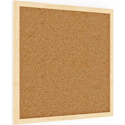 ALLboards Korková tabule 40 x 40 cm dřevěný rám NATURAL TK44D