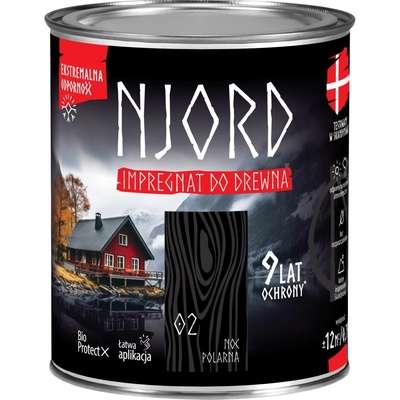 Impregnace na dřevo Njord 0,75 l polární noc