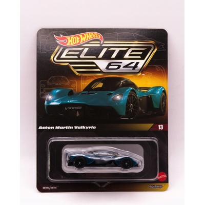 Mattel Hot Wheels Elite 64 Aston Martin Valkyrie BlueR91