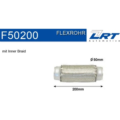 LRT Flexibilní trubka, výfukový systém F50200