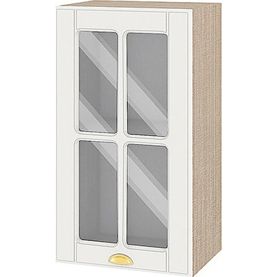 ИРИМ Горен кухненски шкаф витрина Сити МФ-Бяло мат-09-102 40 см