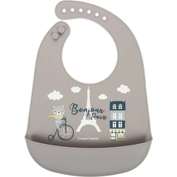 Image 1 of Canpol babies Bonjour Paris Bibs лигавник Beige