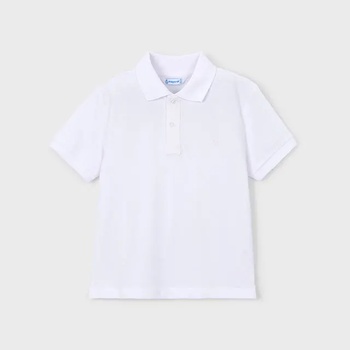 MAYORAL Поло тениска къс ръкав памук basic Бял цвят за мини момче Mayoral