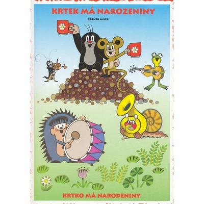 Krtek má narozeniny omalovánka