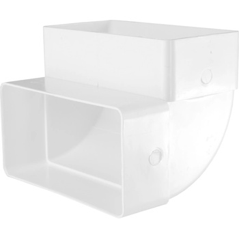 Image 1 of Dalap Правоъгълно вертикално PVC коляно 90°, 220x90 мм (960)