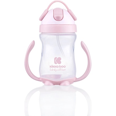 KikkaBoo Неразливаща чаша със сламка Kikkaboo - 300 ml, Розова (31302030045)