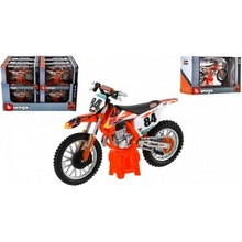 Bburago Motorka Bull KTM 450 SX F 2014 5 červená 1:18