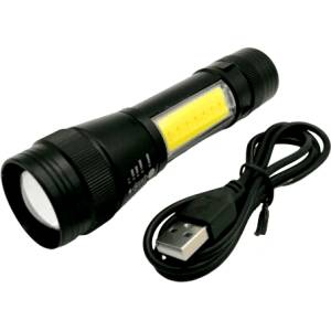 Jiangsu Bright Мултифункционален акумулаторен led фенер с режим на увеличение, usb, sos светлина 520