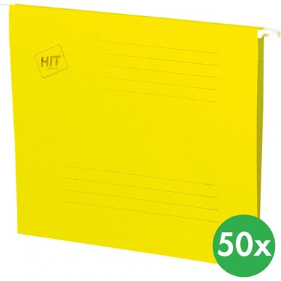 HIT Office Závěsné desky A4 žluté 50 ks