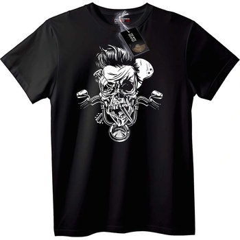 NOONEBRAND Тениска Черепът на Байкъра - 2XL, Black