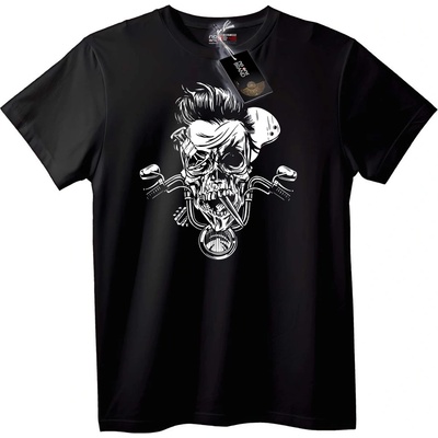NOONEBRAND Тениска Черепът на Байкъра - 2XL, Black