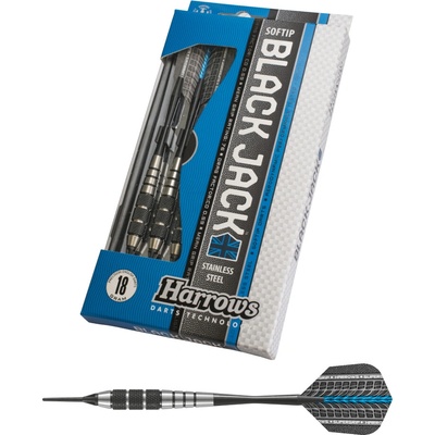 Šípky Harrows Black Jack soft - K 18g