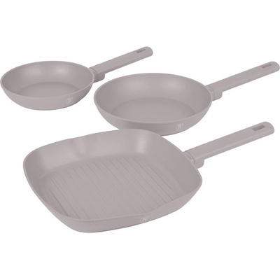 BerlingerHaus Sada pánví s titanovým povrchem 3 ks Taupe Collection BH-8109