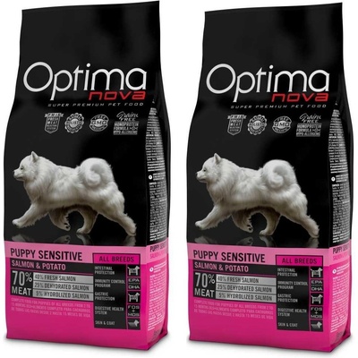 Optima Nova Puppy Sensitive 2 x 12 kg