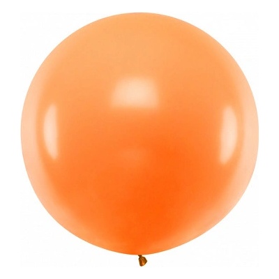 PartyDeco Guľatý Jumbo balonek 1m oranžový