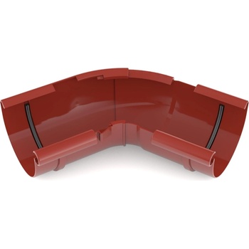 Bryza PVC Vnútorný roh nastaviteľný uhol 125 mm červená