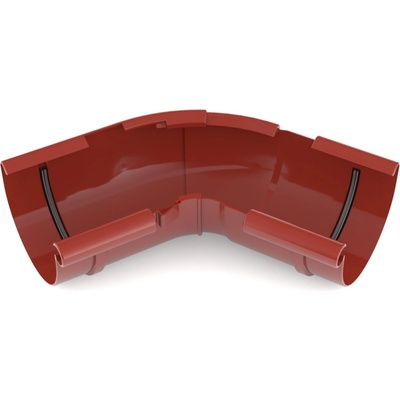 Bryza PVC Vnútorný roh nastaviteľný uhol 125 mm červená