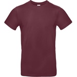 B&C Collection B&c e190 / Мъжка тениска от плътен памук - бордо xxxl (01003t37013)