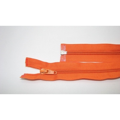 Zips špirála deliteľný 5mm - dĺžka 45cm farba oranžová