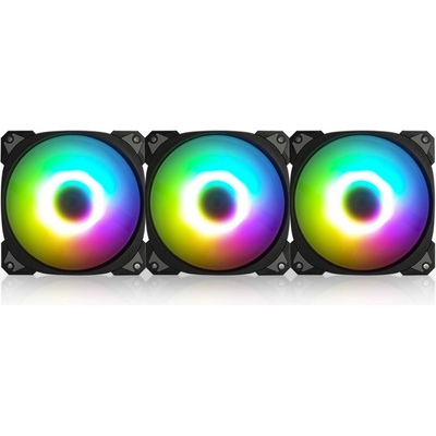 InWin Neptune AN140 ARGB Black Triple pack + Extension cables IW-FN-AN140-3PK